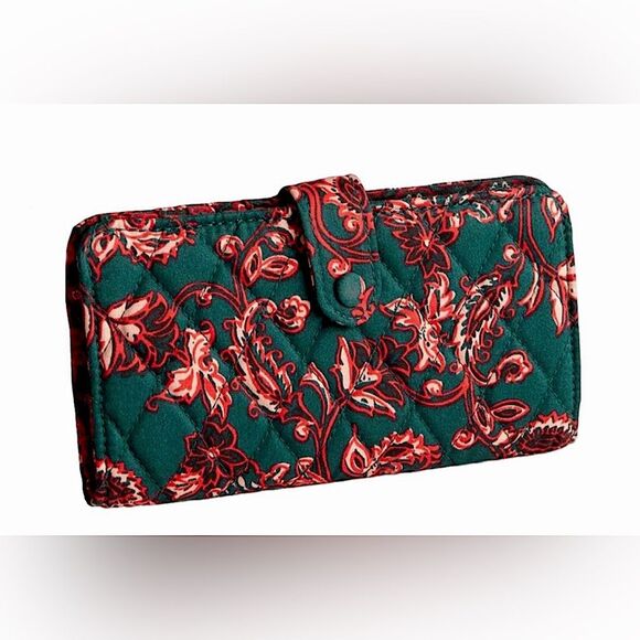 Vera Bradley Handbags - Vera Bradley Tab Wallet in Victorian Vines Premium Cotton